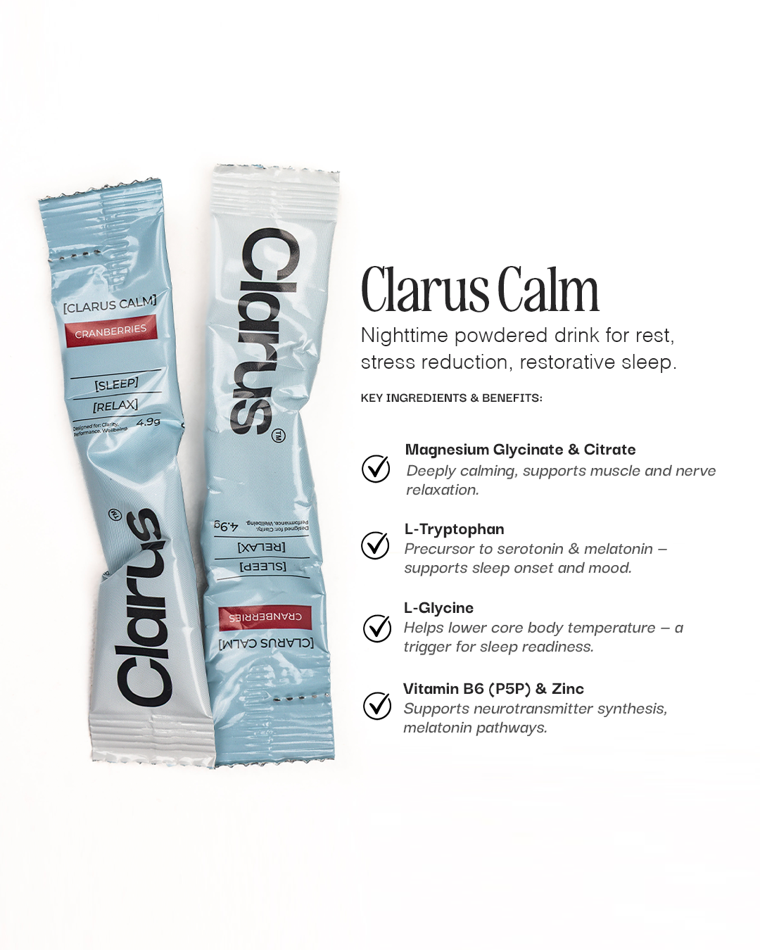 Clarus Calm | Nighttime Sleep Drink