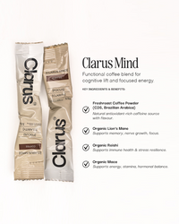 Clarus Mind functional mushroom coffee UK