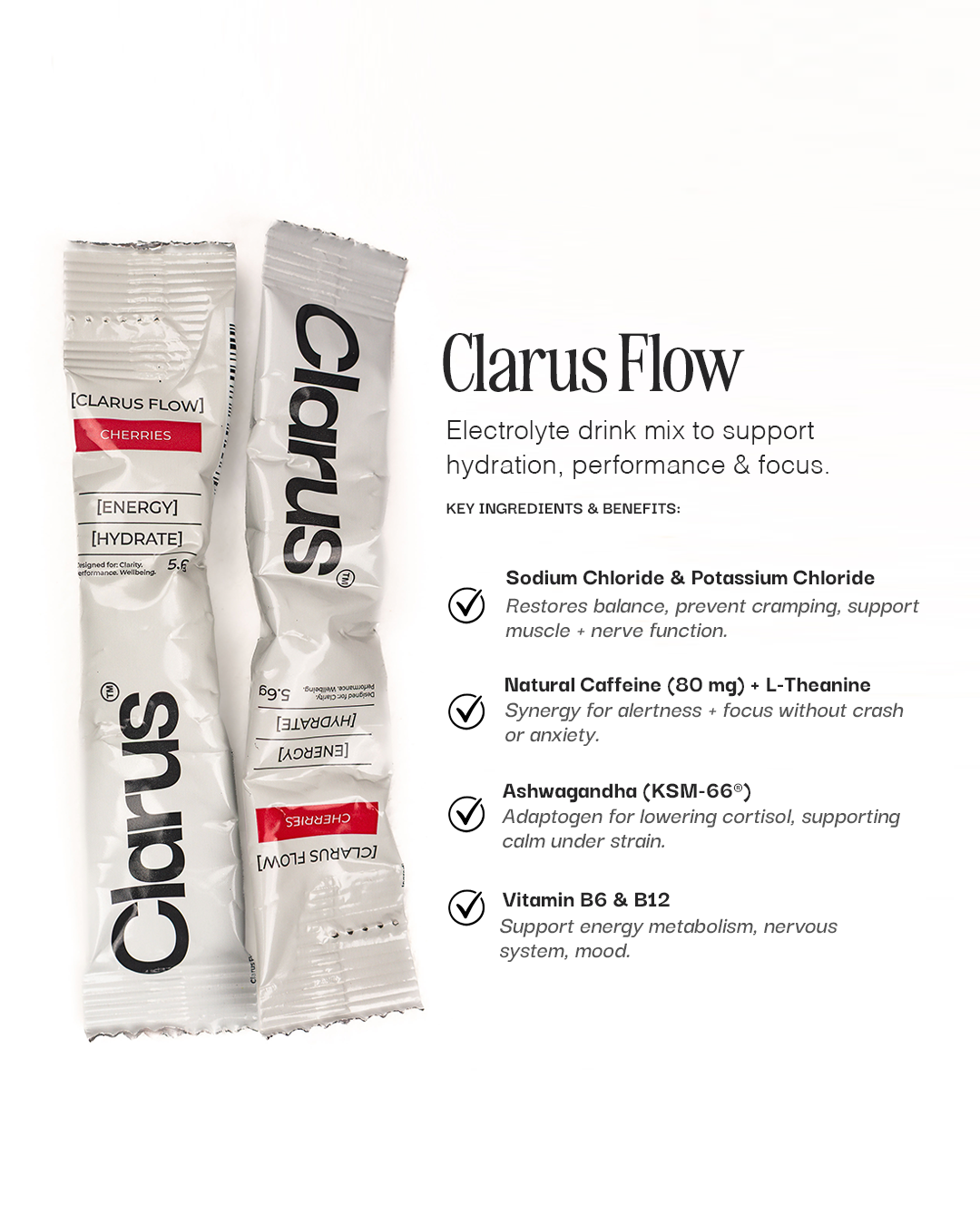 Clarus Flow | Premium Electrolyte Drink